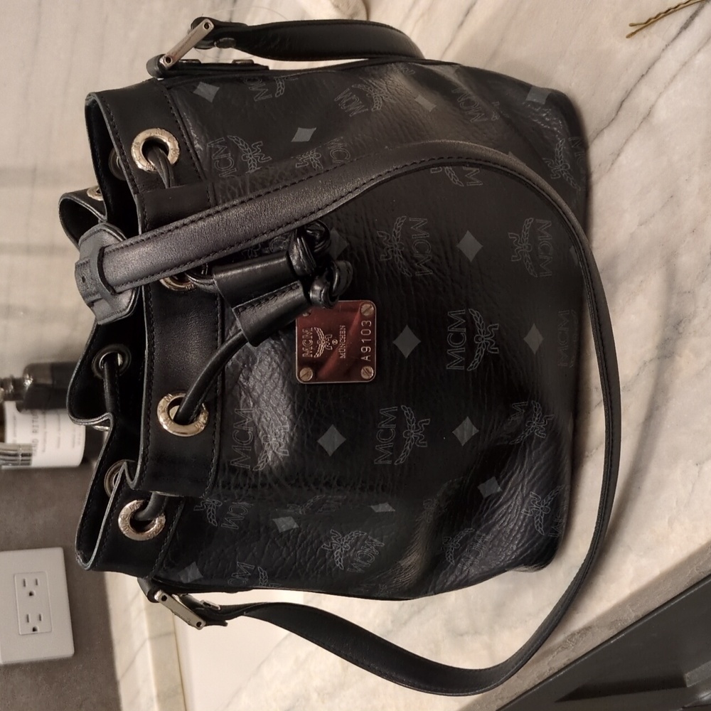 MCM Black Bucket Bag